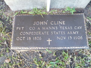 John Cline tombstone