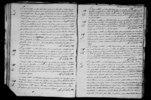 Archange Lalonde Hand Written Catholic Baptism Record