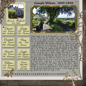 Joseph Wilson Family Tree