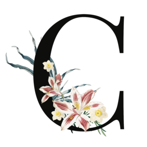 Floral Alphabet C
