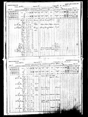Fred Peters Family - 1891 Census
