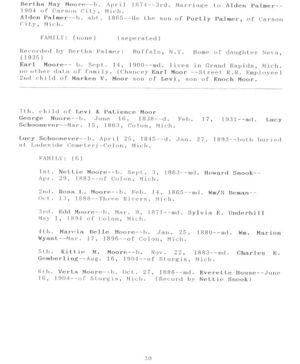 The Moore Family Records page 30