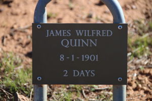 Grave marker for James Quinn