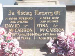 David & Edna McCarron