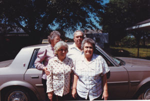 Howard and Frances Abbott with Retha LeDoux and Topsy Lyons