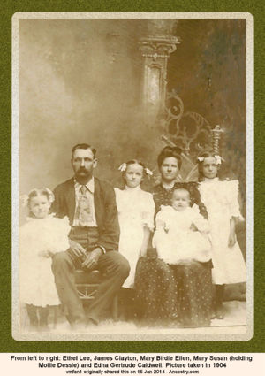 James Caldwell family - 1904