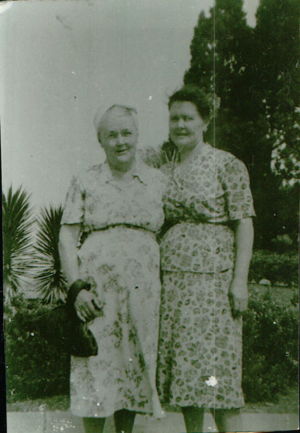 GRANDMA JOSIE WHEAT AND HER SISTER 