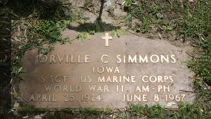 Gravestone for Orville C. Simmons