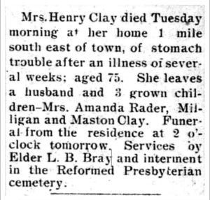 Nancy Clay Obituary