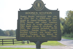 Daniel Boone's history at Boone Station