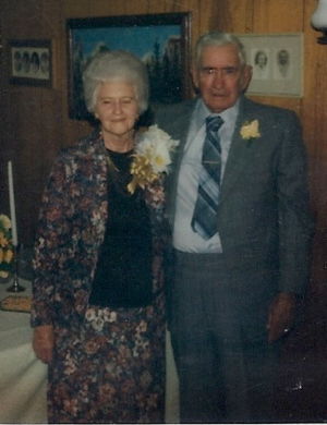 Frances and James Glenn's 50th wedding anniversary