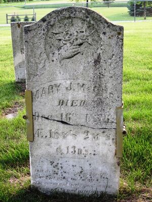 gravestone - Mary J. McGee
