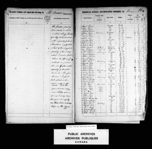 1851 Census of Canada - pg. 2 of 2