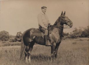 Another image of Ralph Small on one of his horses