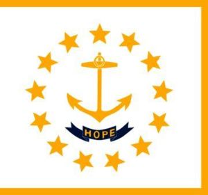 Flag of Rhode Island Colony.