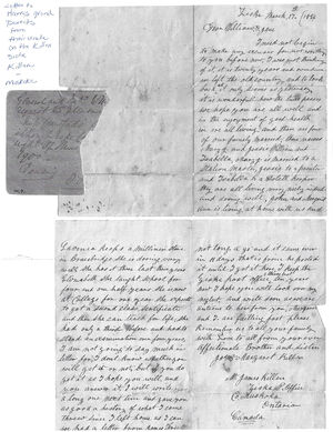 James Killen Family tree Letter 17 Mar 1894