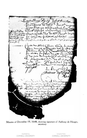 Minutes of the court of Rensselaerswyck, 19 December 1648