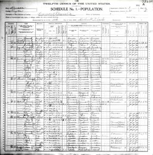 Joseph and Deborah Frost 1900 Census