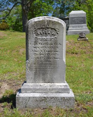 Eliza J. Tompson Nash headstone