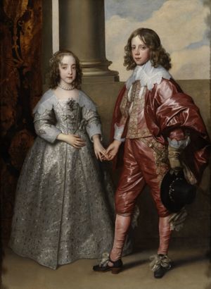 Willem van Oranje Nassau(14 yr) en Mary Stuart(9 yr)
