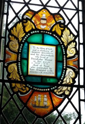 Stained Glass donated by Baldwins to St Michael and All Angel's Church
