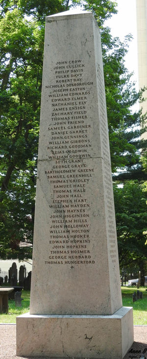 Founders of Hartford Monument : North Face