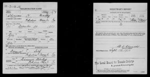 Sherman H Mosley United States World War I Draft Registration Cards