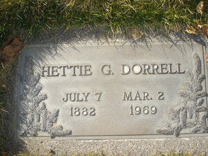 Hettie G Dorrell Memorial