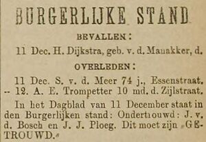 Haarlems Dagblad 15 December 1884