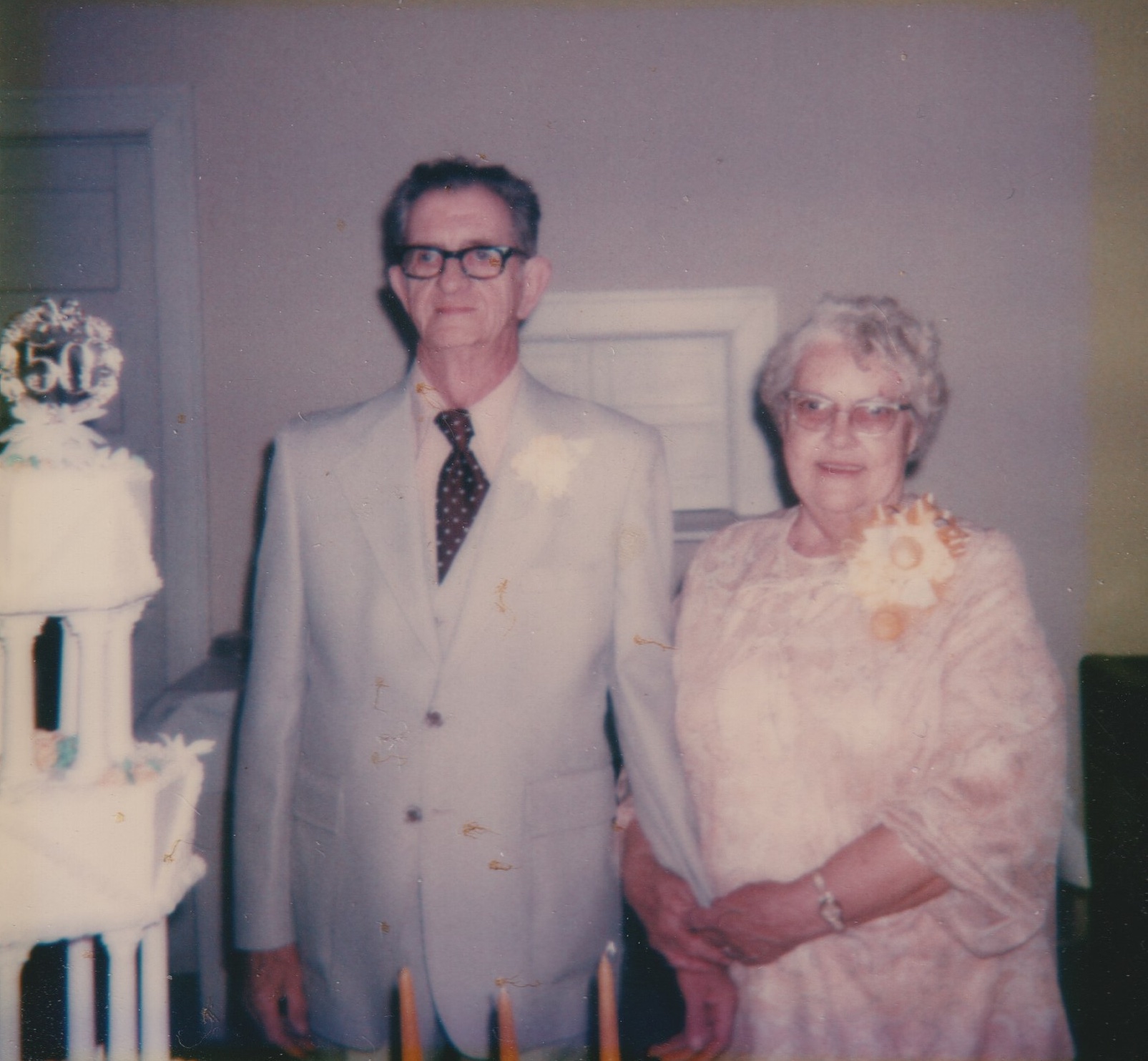 50th anniversary photo of Walter "Dallas" Martin and Kitty Cutright Morgan