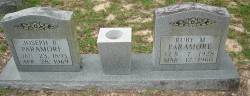 Joseph B. & Ruby M. Paramore cemetery headstone