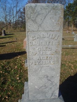 Tombstone for Calvin Daughters