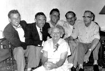 Minnie with sons Donald, Gordon, Arnold, Ira and Burton