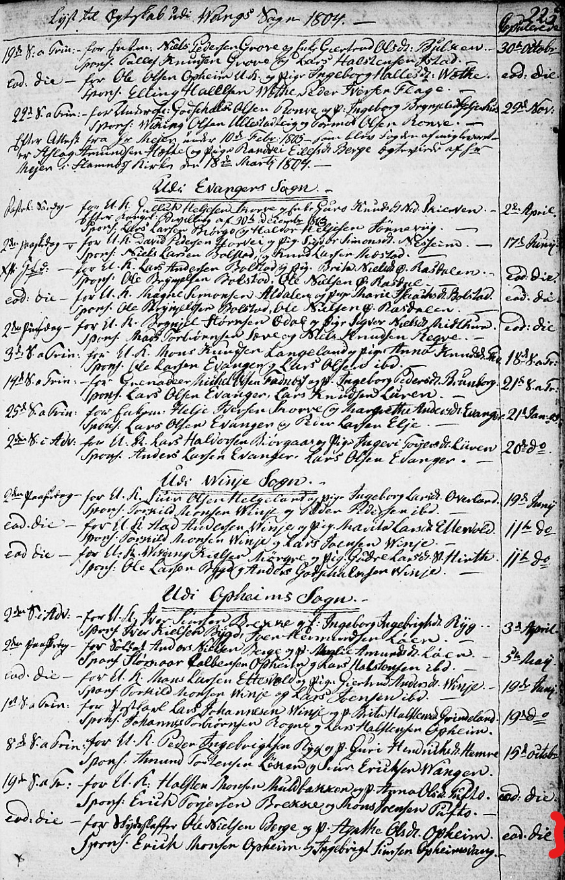 1804 Marriage Record 1804 Marriage Record