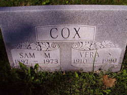 Tombstone of Sam Cox