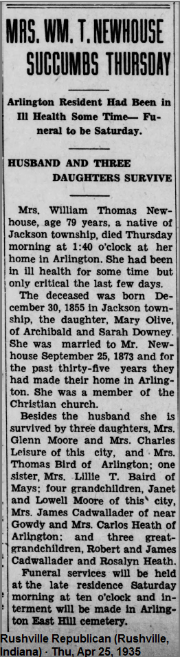 Mary Newhouse Obituary