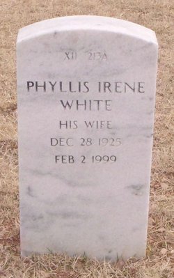 Phyllis Irene (Dell) White Headstone
