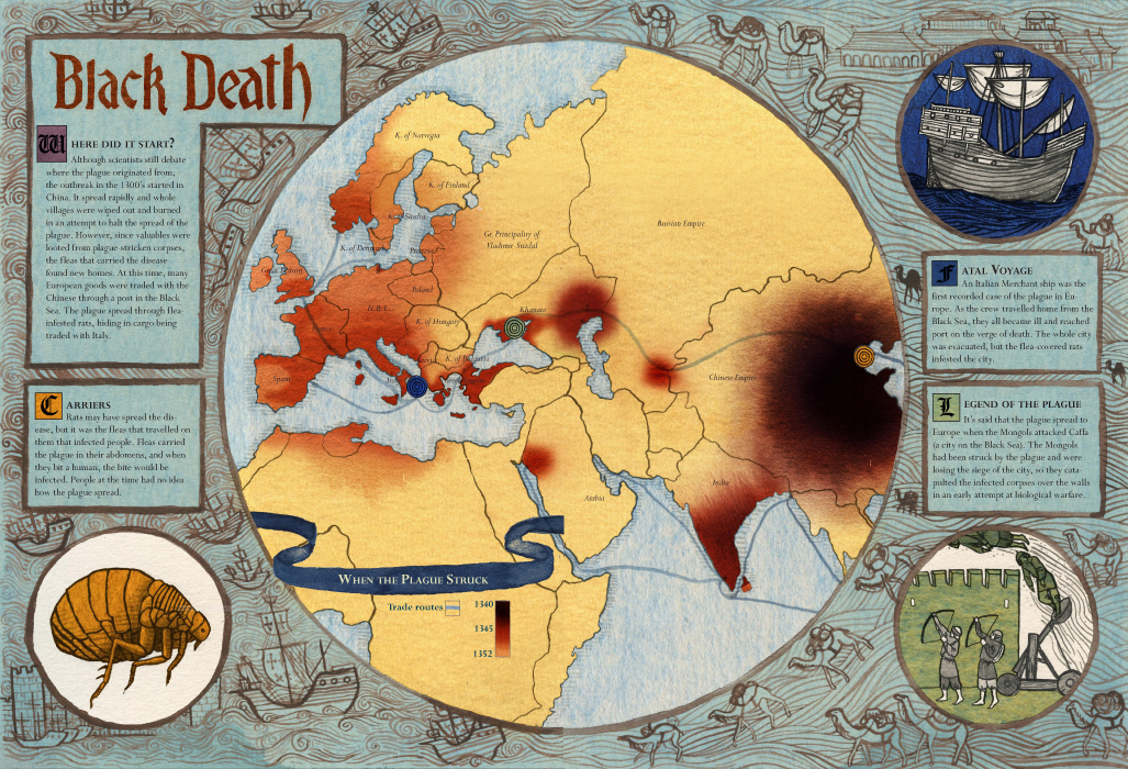 Bubonic Plague Middle Ages Map Bubonic Plague Middle Ages Map