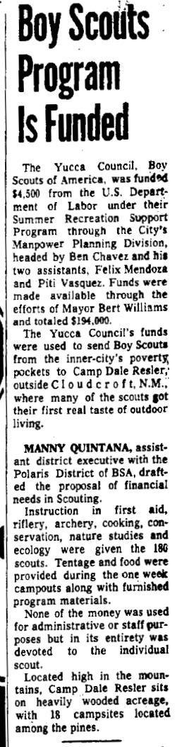 Boy Scouts Program Is Funded