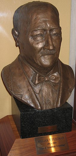 Bust of William Friedman by Richard Nachman