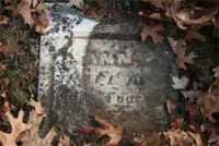 Ann Jordan Tooley gravesite