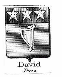 David de Pravieux Family Coat of Arms / Blason de la famille David, seigneurs de Pravieux