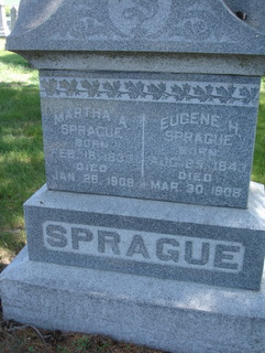 Grave of Eugene and Martha Sprague