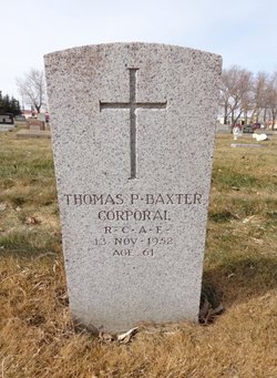 Memorial for Thomas Ponton Baxter b1891