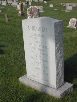 James Campbell's childrens headstone