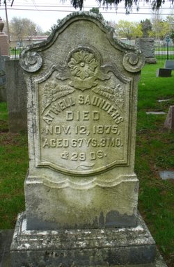 Tombstone for Atwell Saunders
