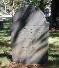 Jemima (Shaw) [Fiske] Green (1737-1810) Headstone