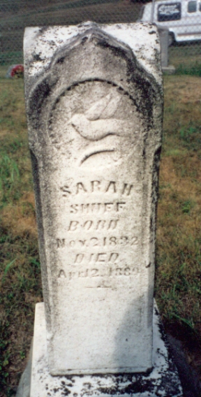 Sarah Shuff's Tombstone