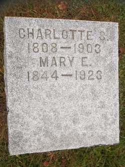 Charlotte S. and Mary E. headstone