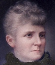 Detail of Mary Price's portrait of Augusta Rosalia Langworthy